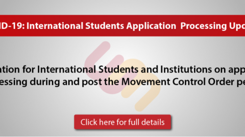 Clarification for International Students and Institutions on application processing during and post the Movement Control Order period